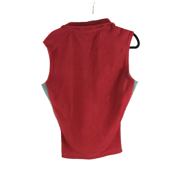 Columbia Men's Vest Size Small Burgundy Gray Zip Up Vest - Picture 3 of 5